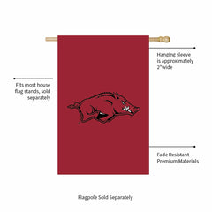 Applique Flag, Reg, University of Arkansas - Collegiate Home