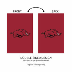 Applique Flag, Reg, University of Arkansas - Collegiate Home