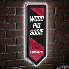LED Wall Decor, Pennant, University of Arkansas - Collegiate Home