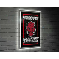 University of Arkansas College Rectangle Neolite LED Decor - Collegiate Home