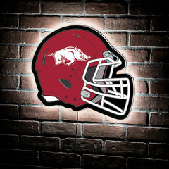 LED Wall Decor, Helmet, University of Arkansas - Collegiate Home
