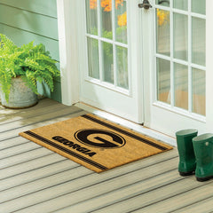 University of Georgia Large One Color Coir Mat, 36"x24" - Collegiate