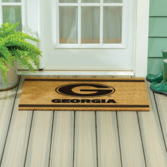 University of Georgia Large One Color Coir Mat, 36"x24" - Collegiate