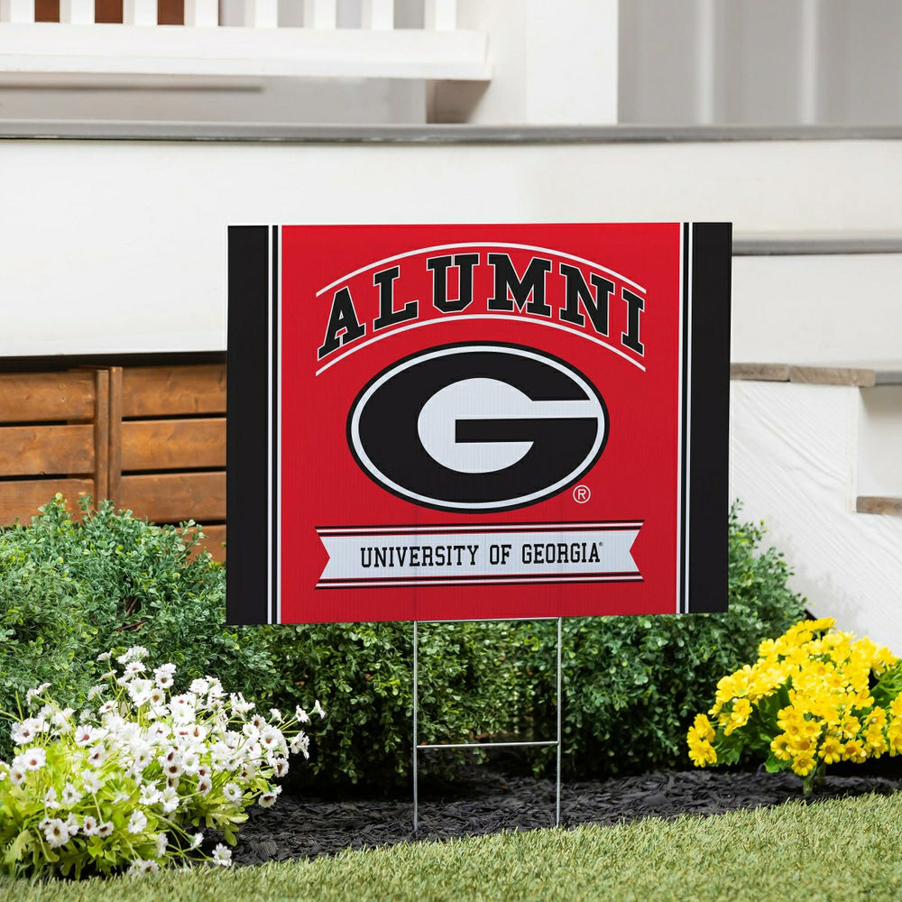 University of Georgia Coroplast Yard Sign Alumni - Collegiate Home