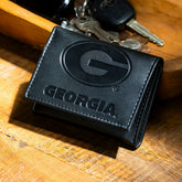 University of Georgia, Tri-Fold Wallet, Black - Collegiate Home