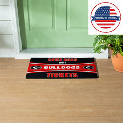 28" x 16" PVC Trapper Mat, Come Back with Tickets, University of Georg - Collegiate
