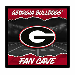 University of Georgia 23"H x 23"L LED Wall Decor, Edgelite, Square - Collegiate Home