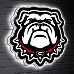 LED Wall Decor, Glazelite, College Mascot, University of Georgia - Collegiate Home