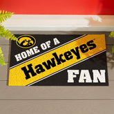 University of Iowa, PVC Mat COLOR, Home of a Fan - Collegiate