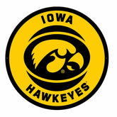 LED Wall Decor, Round, University of Iowa - Collegiate Home