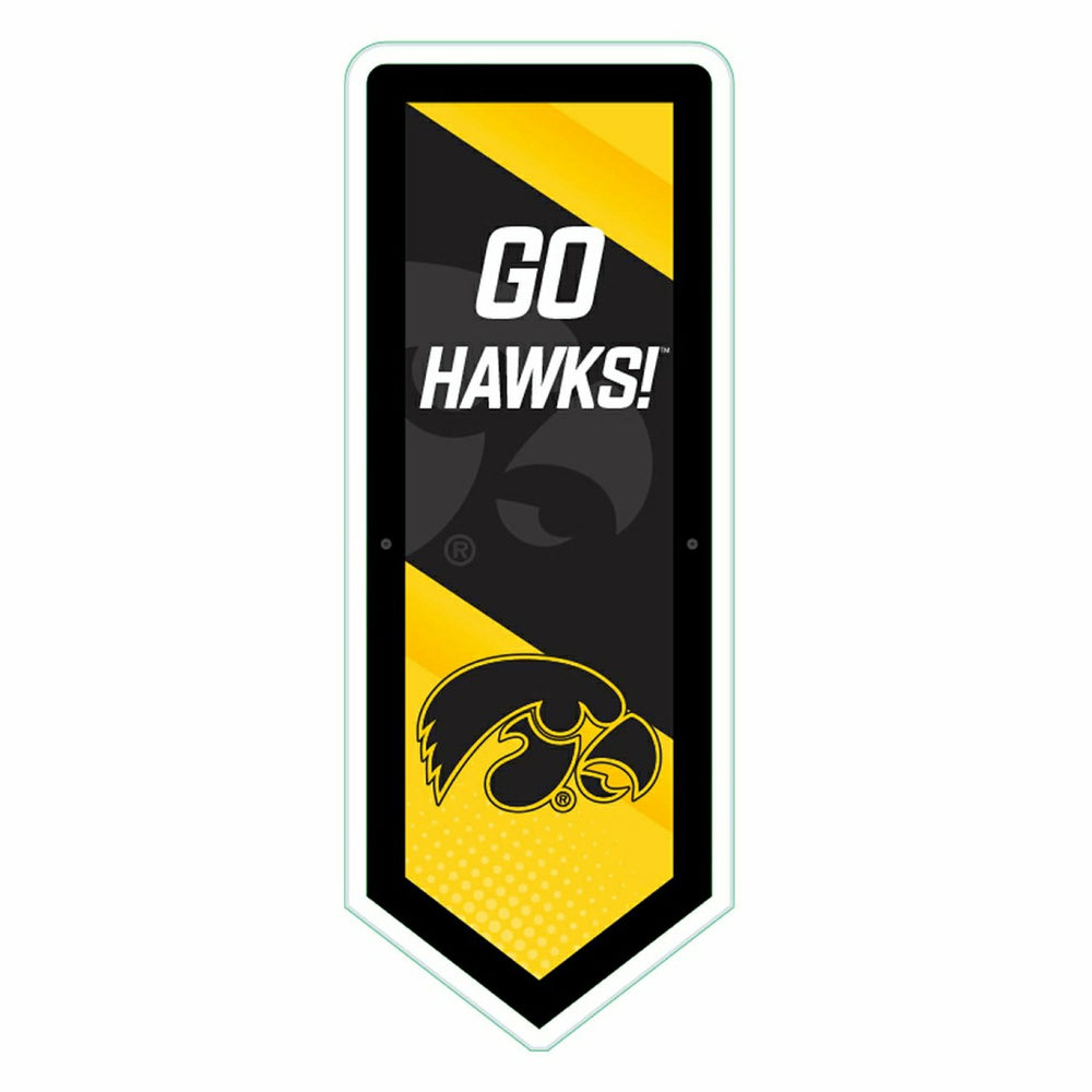 LED Wall Decor, Pennant, University of Iowa - Collegiate Home