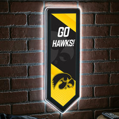 LED Wall Decor, Pennant, University of Iowa - Collegiate Home