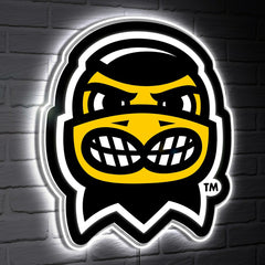 LED Wall Decor, Glazelite, College Mascot, University of Iowa - Collegiate Home