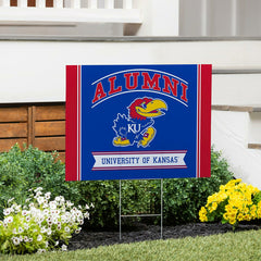 University of Kansas Coroplast Yard Sign Alumni - Collegiate Home