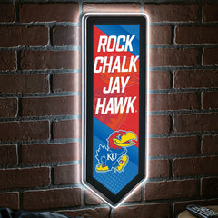 LED Wall Decor, Pennant, University of Kansas - Collegiate Home