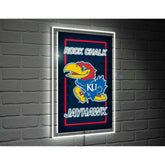University of Kansas College Rectangle Neolite LED Decor - Collegiate Home