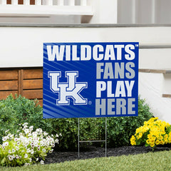 University of Kentucky Coroplast Yard Sign "Fans Play Here" - Collegiate Home