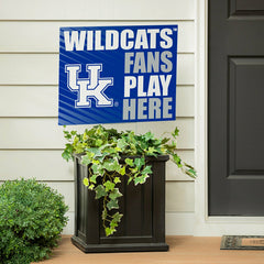 University of Kentucky Coroplast Yard Sign "Fans Play Here" - Collegiate Home