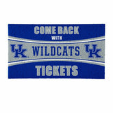 28" x 16" PVC Trapper Mat, Come Back with Tickets, University of Kentu - Collegiate