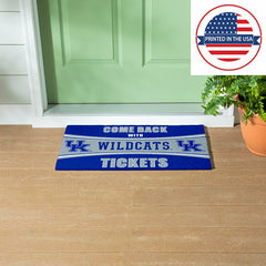 28" x 16" PVC Trapper Mat, Come Back with Tickets, University of Kentu - Collegiate