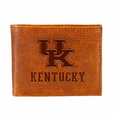University of Kentucky, Embossed 100% Genuine Tumbled Leather Passcase - Collegiate Home