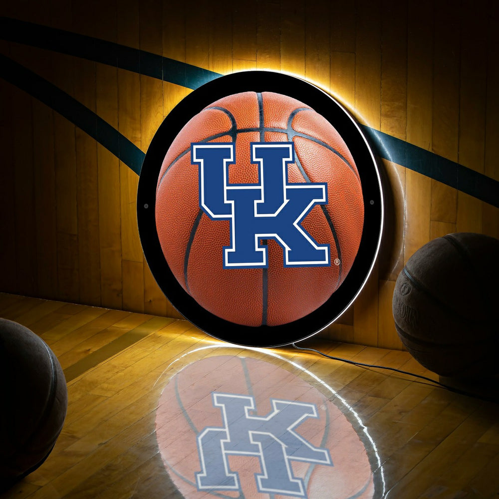 LED Wall Decor, Round, Med, Univ of Kentucky Basketball - Collegiate Home