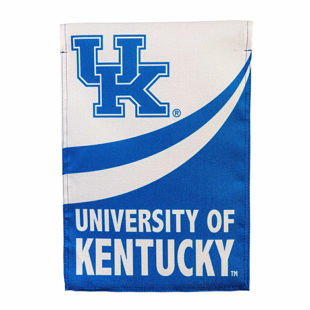 University of Kentucky Burlap Flag GDN Size - Collegiate Home
