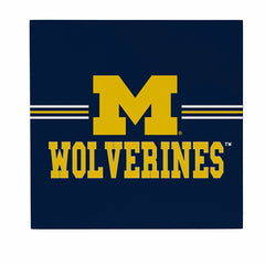 University Of Michigan Wood Wall Sign, 12x12 - Collegiate Home