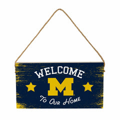 University Of Michigan Wood Wall Sign, 6x11 - Collegiate Home