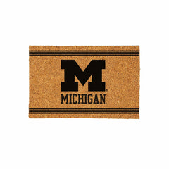 University Of Michigan Large One Color Coir Mat, 36"x24" - Collegiate