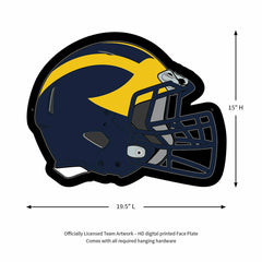 LED Wall Decor, Helmet, University Of Michigan - Collegiate Home