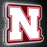 Nebraska LED Wall Decor, Glazelite, Logo - Collegiate Home
