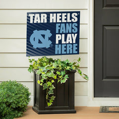 University of North Carolina Coroplast Yard Sign "Fans Play Here" - Collegiate Home