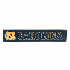 University of North Carolina Engraved Wood Sign, 3.5" x 18" - Collegiate Home