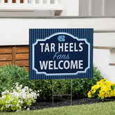 University of North Carolina Coroplast Yard Sign, "Fans Welcome" - Collegiate Home
