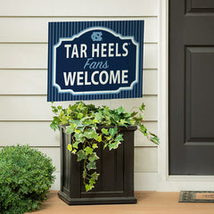 University of North Carolina Coroplast Yard Sign, "Fans Welcome" - Collegiate Home