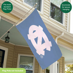 University of North Carolina Single Sided Flag w/ 2 Grommets, 3'x5' - Collegiate Home