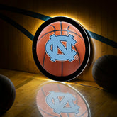 LED Wall Decor, Round, Med, UNC, Basketball - Collegiate Home