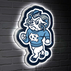 LED Wall Decor, Glazelite, College Mascot, University of North Carolin - Collegiate Home