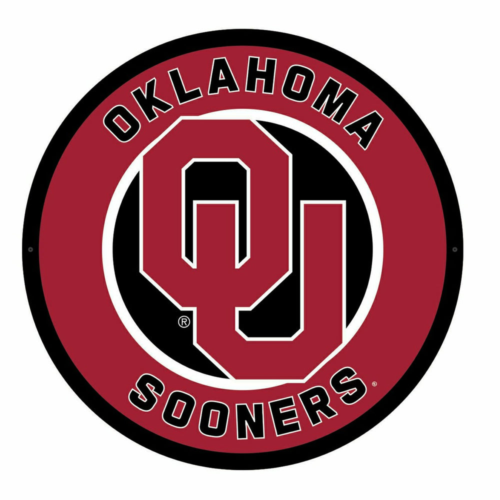 LED Wall Decor, Round, University of Oklahoma - Collegiate Home