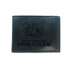 Front Pocket Wallet w/ RFID Blocking, University of South Carolina, Bl - Collegiate Home