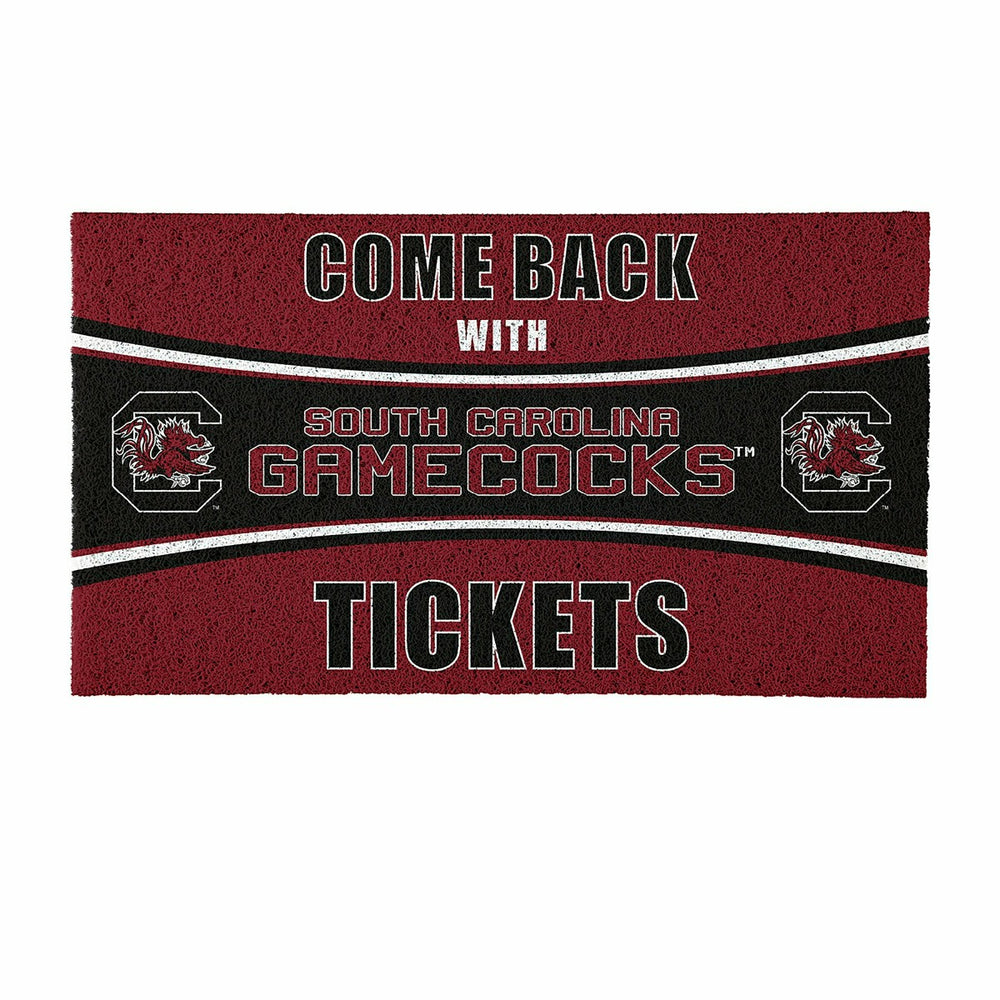28" x 16" PVC Trapper Mat, Come Back with Tickets, University of South - Collegiate