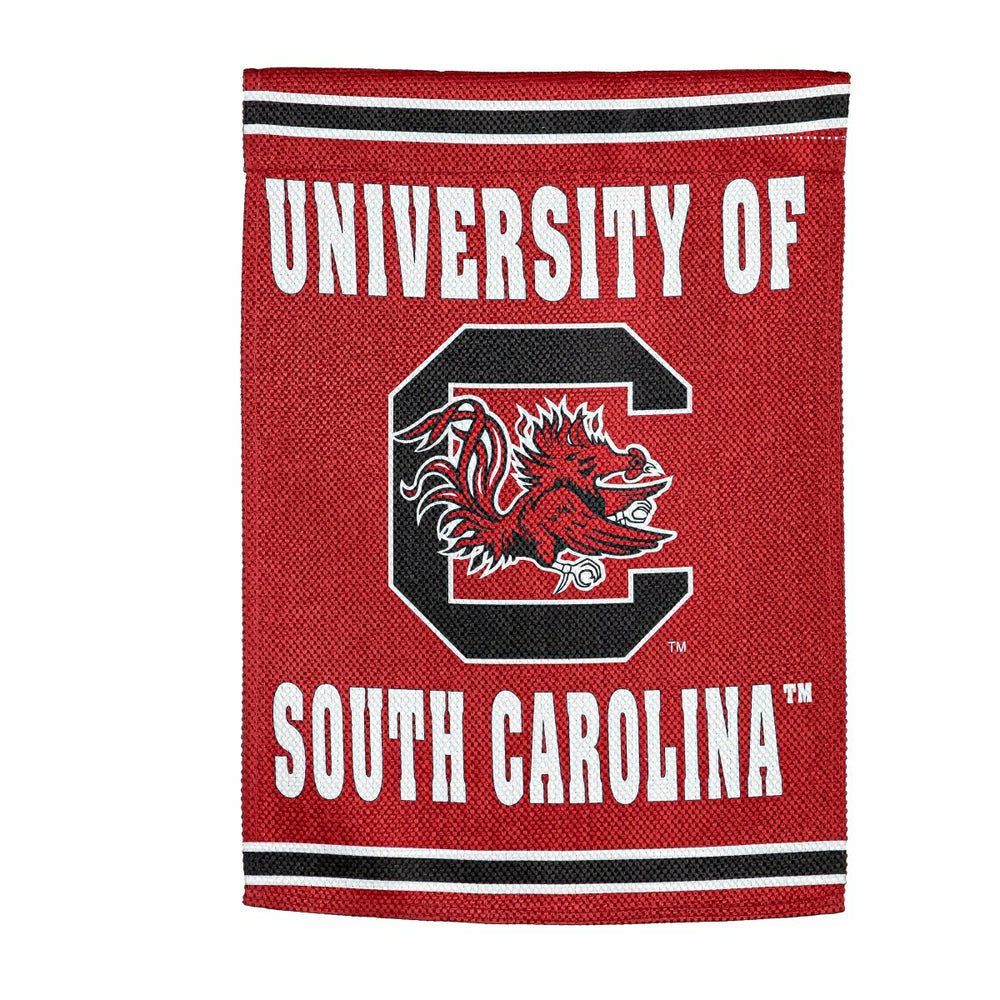 University of South Carolina Embossed Suede Garden Flag - Collegiate Home