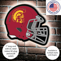 LED Wall Decor, Helmet, University of Southern California - Collegiate Home