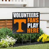 University of Tennessee Coroplast Yard Sign "Fans Play Here" - Collegiate Home