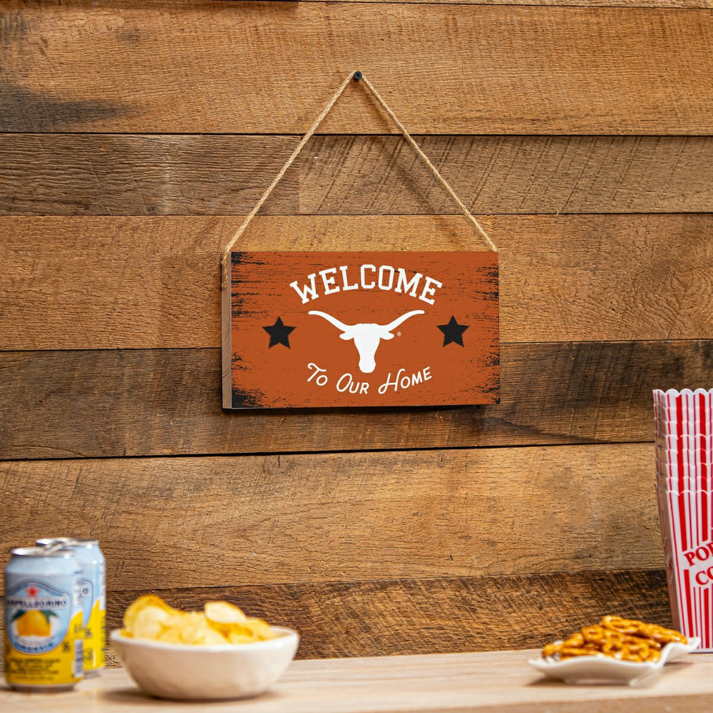 University of Texas Wood Wall Sign, 6x11 - Collegiate Home
