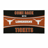 28" x 16" PVC Trapper Mat, Come Back with Tickets, University of Texas - Collegiate