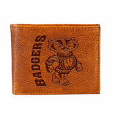 University of Wisconsin-Madison, Embossed Tumbled Leather Passcase Bi- - Collegiate Home