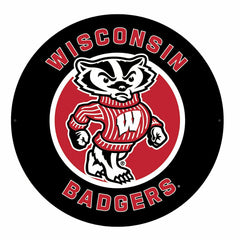 LED Wall Decor, Round, University of Wisconsin-Madison - Collegiate Home