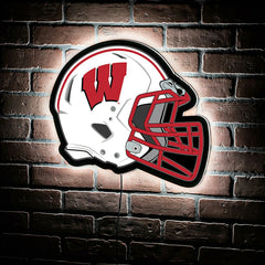 LED Wall Decor, Helmet, University of Wisconsin-Madison - Collegiate Home
